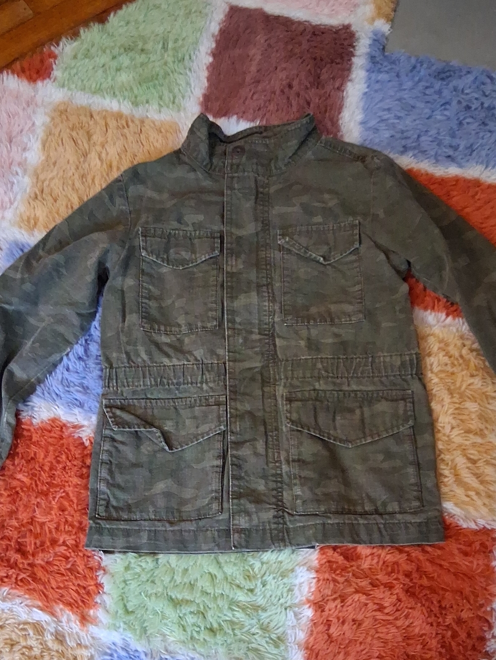 OshKosh B'gosh Olive Camouflage Field Jacket